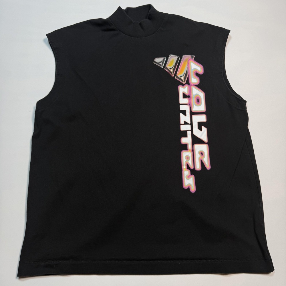 Adidas Pabllo Vittar Tank Top Womens 2XS Black Mock Neck Sleeveless